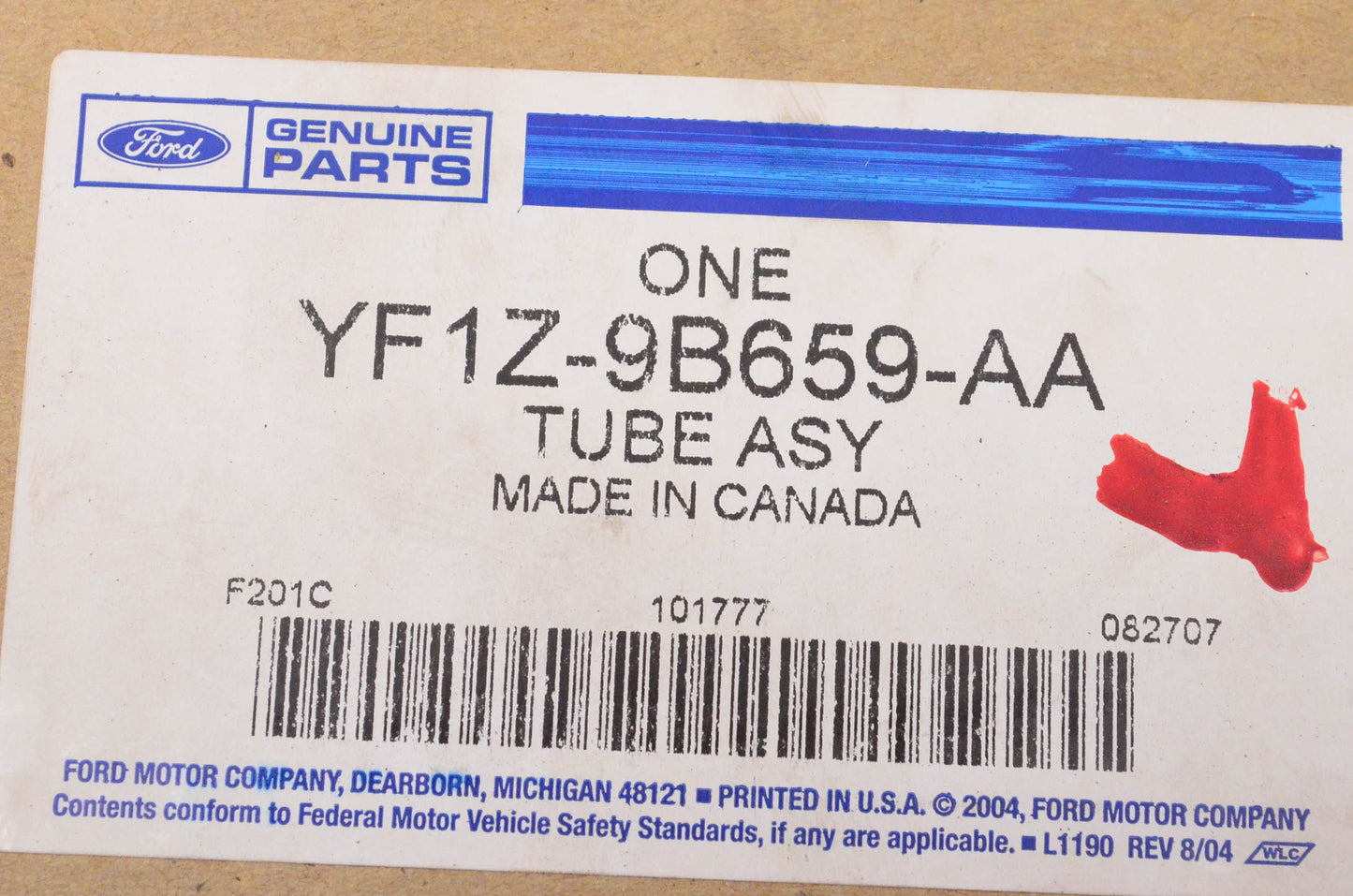 New OEM Ford YF1Z9B659AA Engine Air Intake Hose NOS