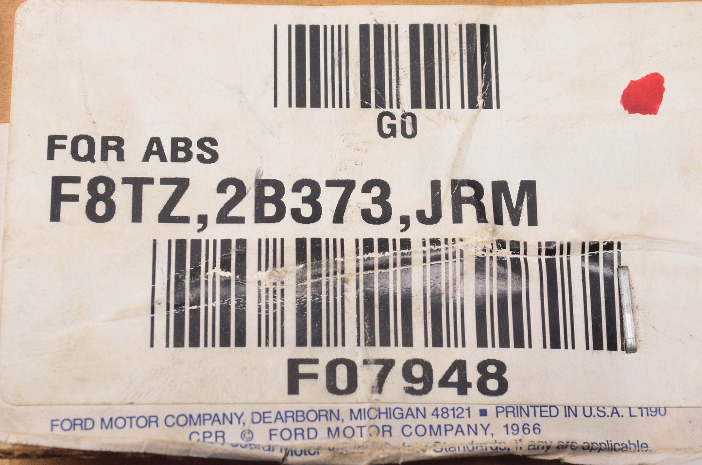 OEM Ford F8TZ2B373JRM Remanufactured Brake Proportioning Valve