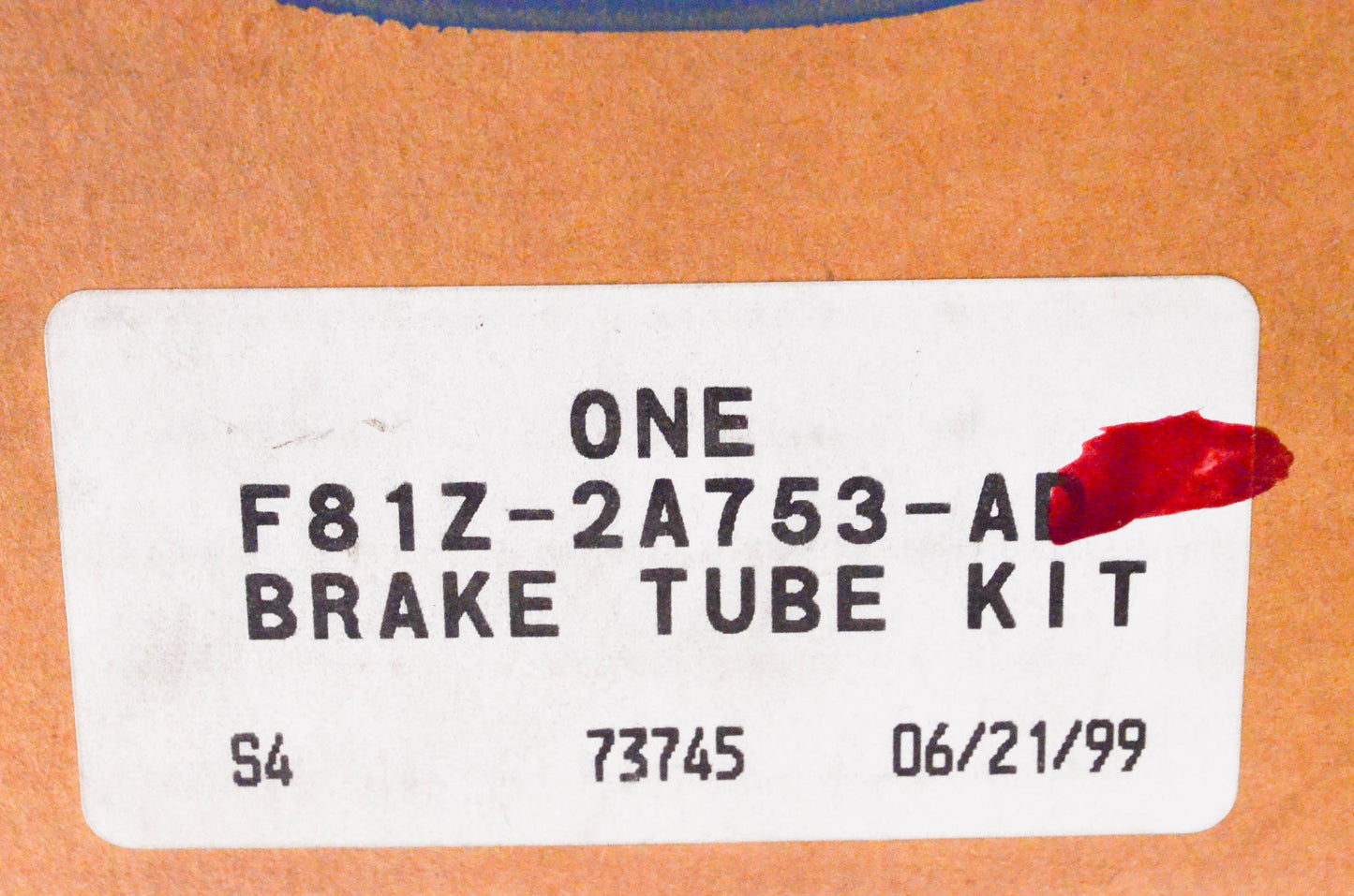 New OEM Ford F81Z2A753AD Brake Tube Kit NOS