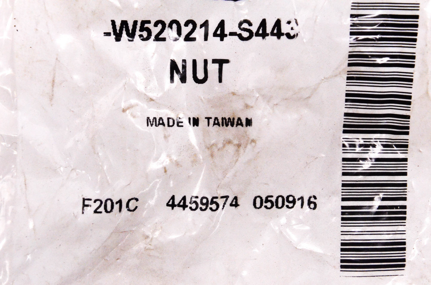 New OEM Ford W520214S443 Lower Control Arm Nut NOS