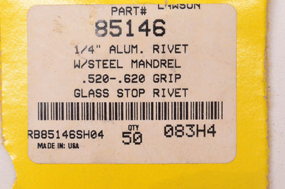 Lawson 85146 Aluminum Rivet NOS
