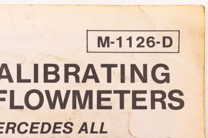 Miller Special Tools M-1126-D Master Calibration Injector Kit NOS