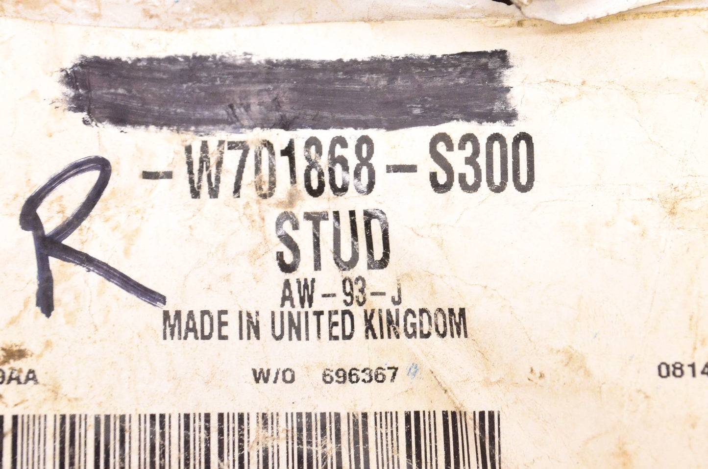 New OEM Ford W701868S300 Stud NOS