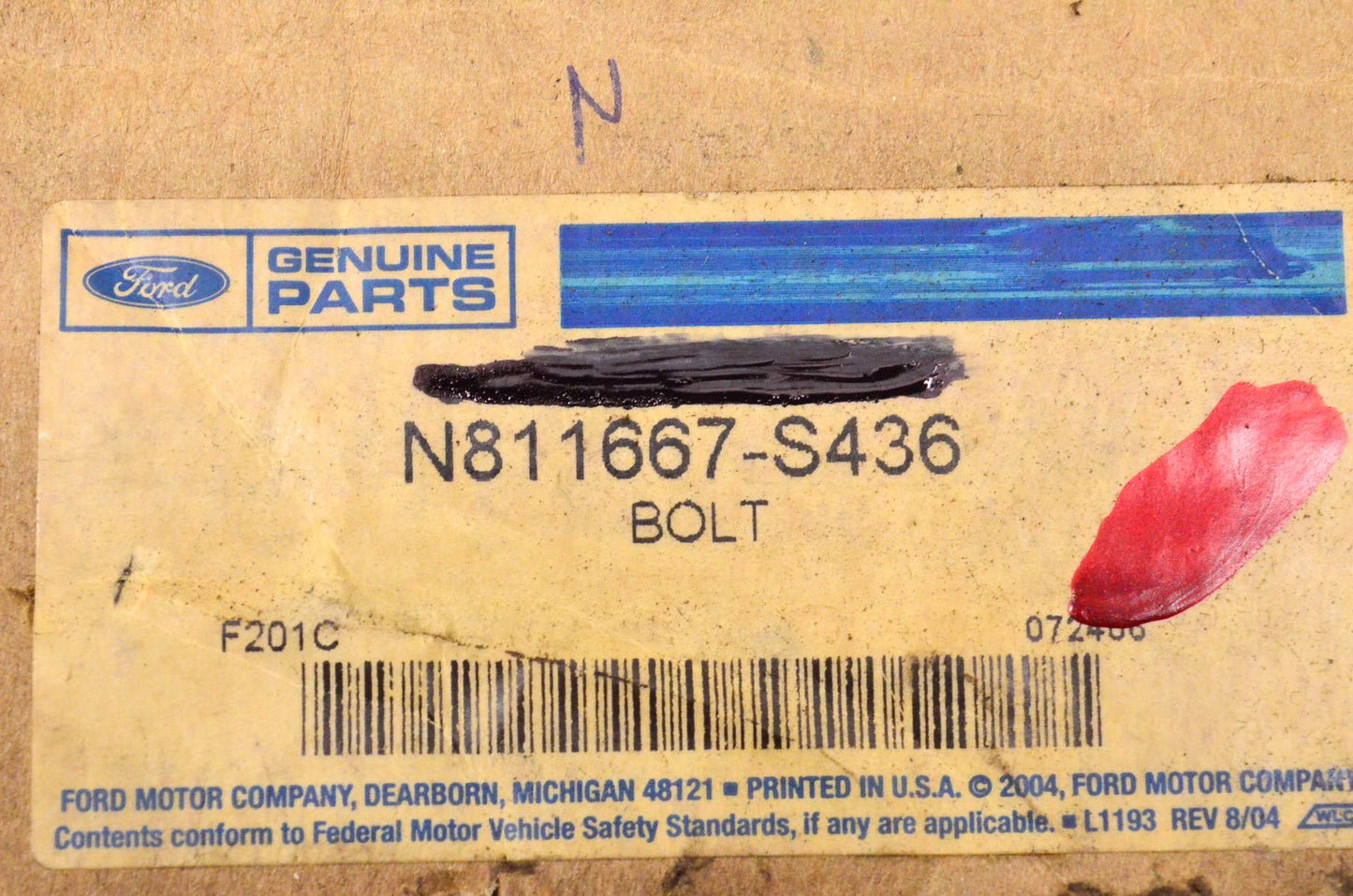 New OEM Ford N811667-S436 U-Bolt NOS