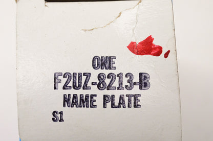 New OEM Ford F2UZ8213B Ford Logo Plate NOS