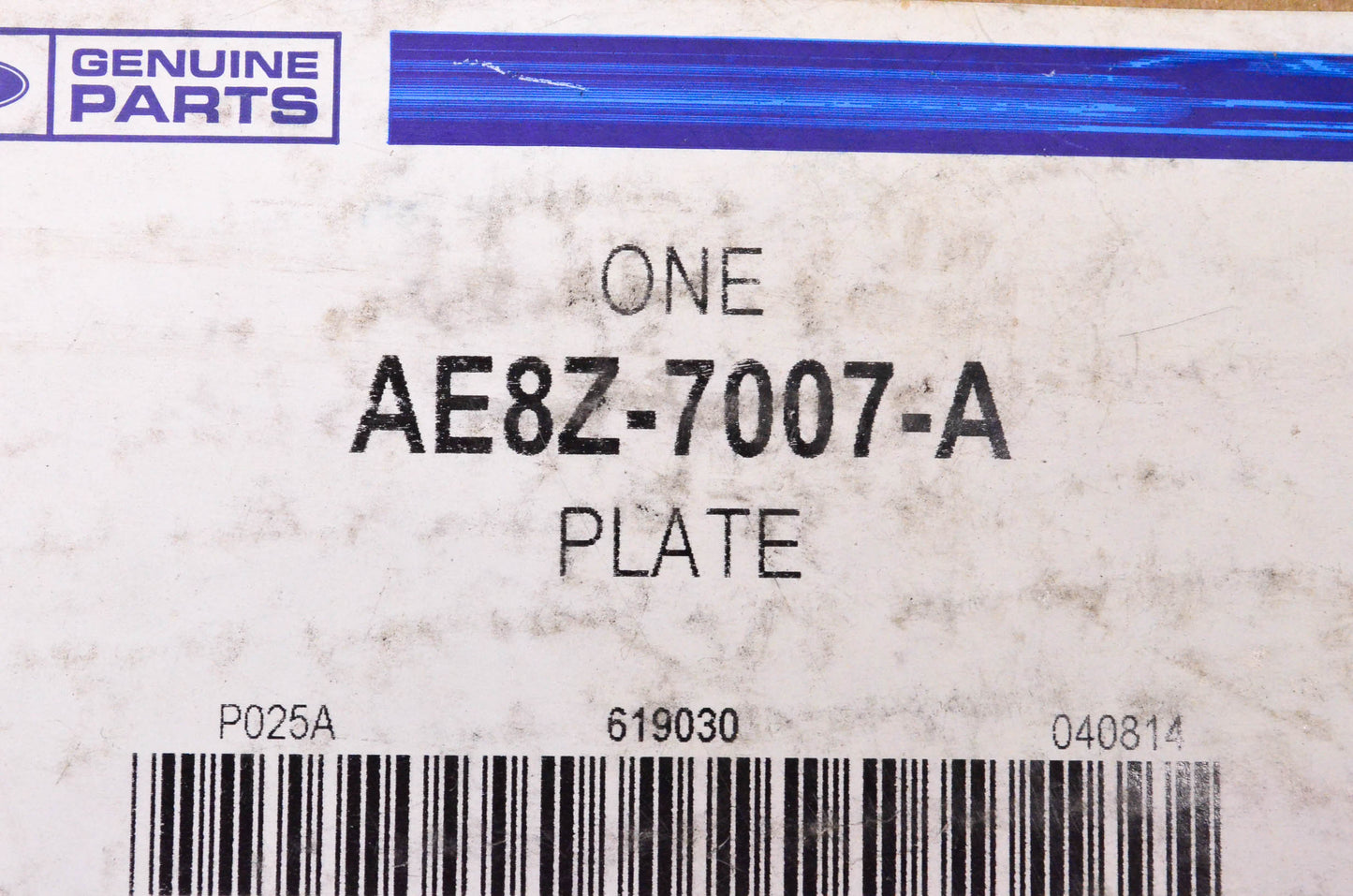New OEM Ford AE8Z-7007-A Cylinder Block Plate NOS