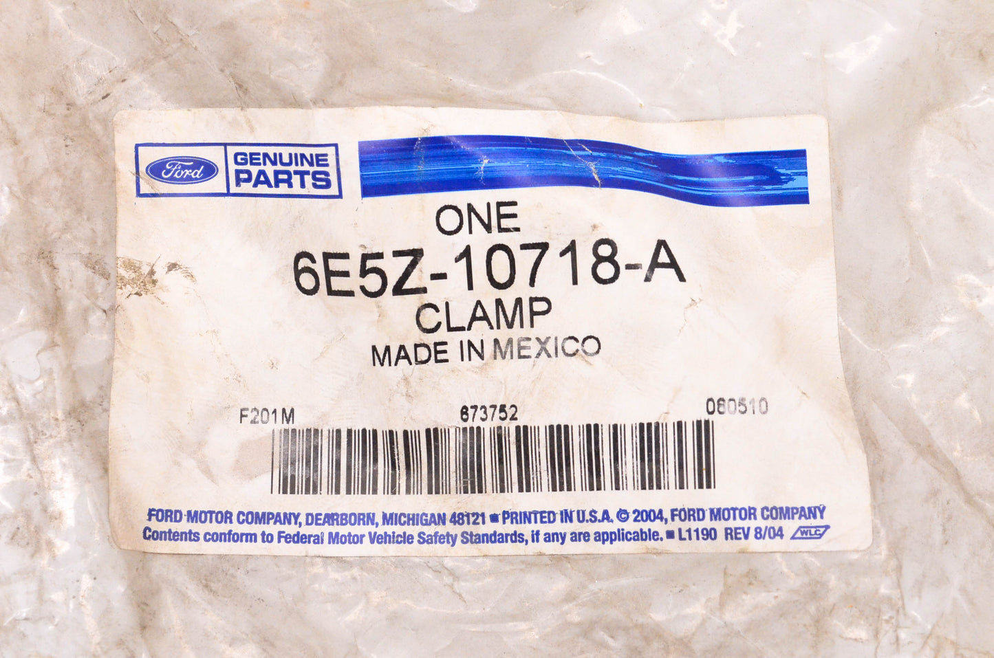 New OEM Ford 6E5Z-10718-A Battery Hold Down Clamp NOS