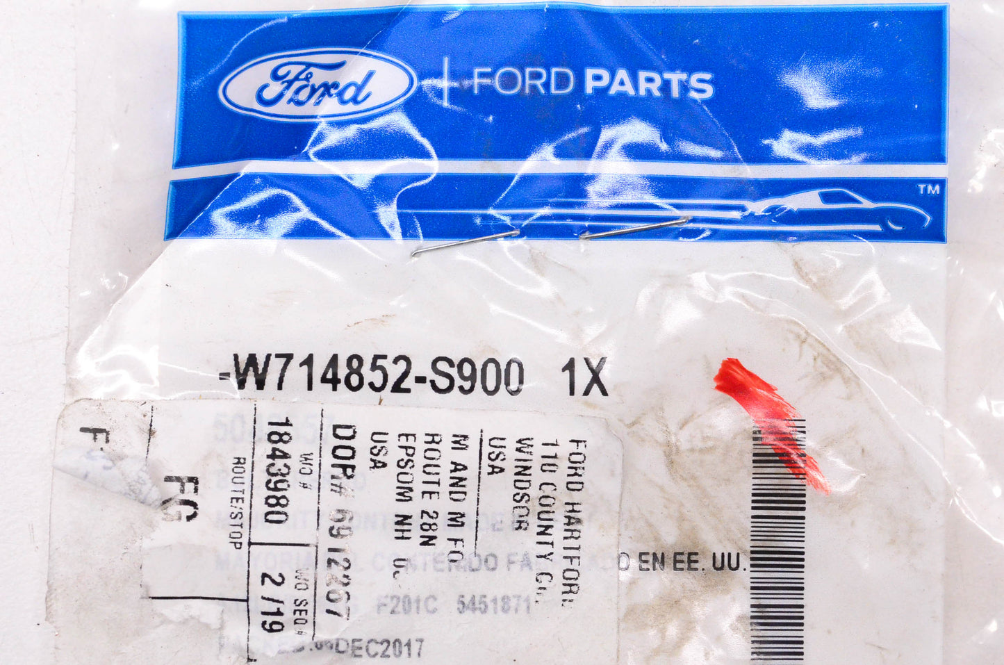 New OEM Ford W714852-S900, 5048357 Bolt NOS