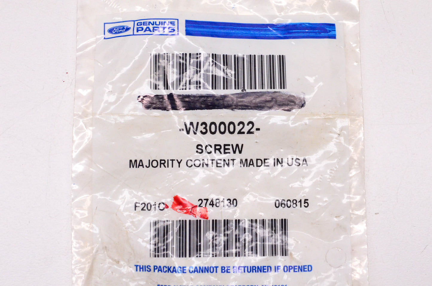 New OEM Ford W300022 Screw NOS