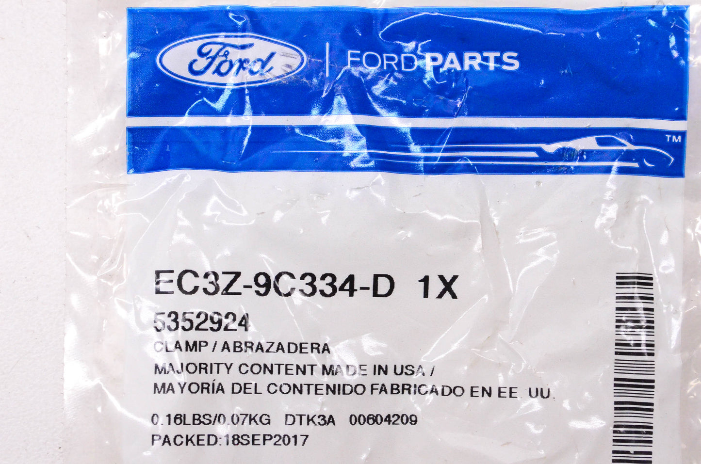 New OEM Ford EC3Z-9C334-D Hold Down Clamp NOS