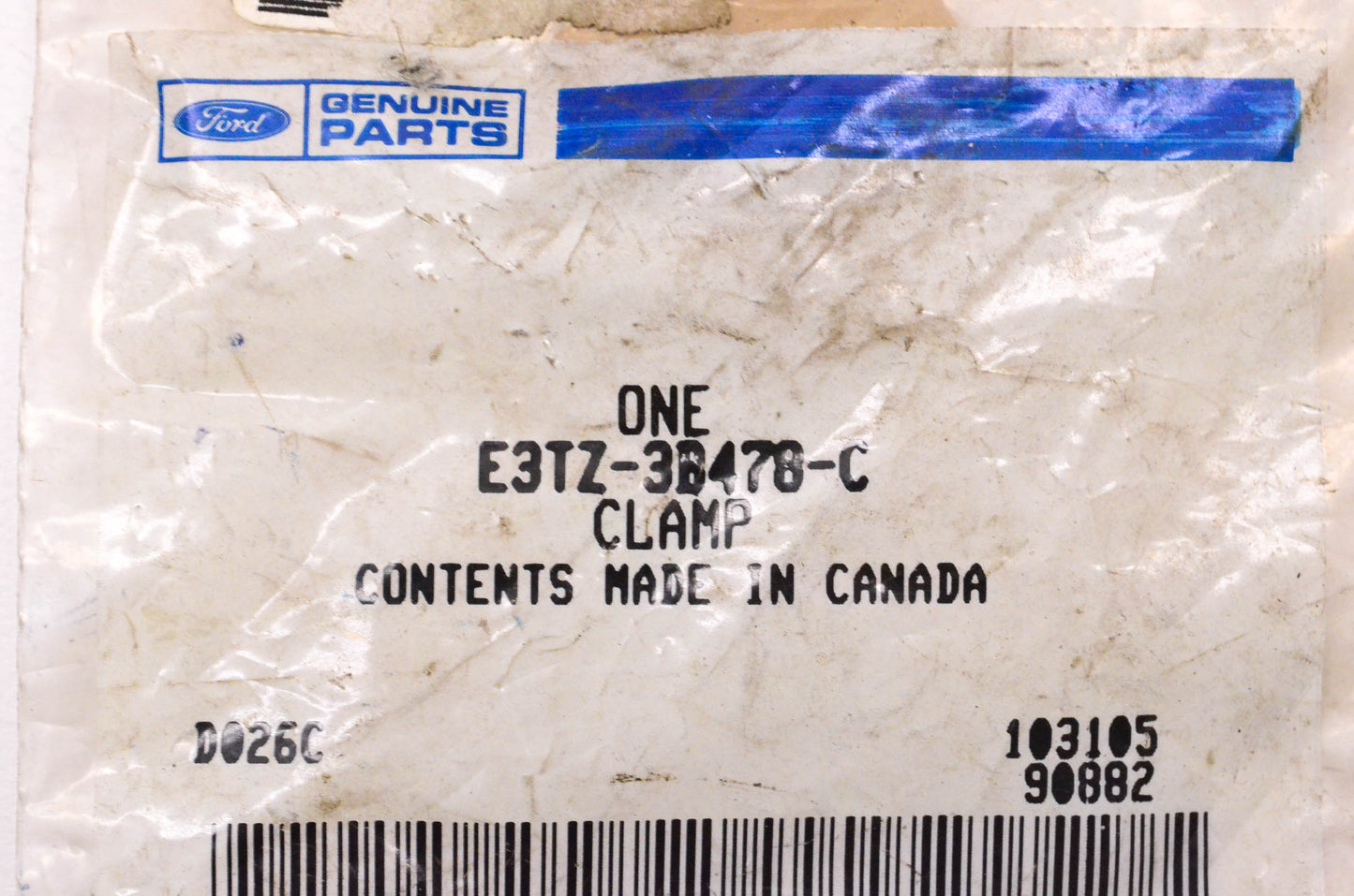 New OEM Ford E3TZ-3B478-C Clamp NOS