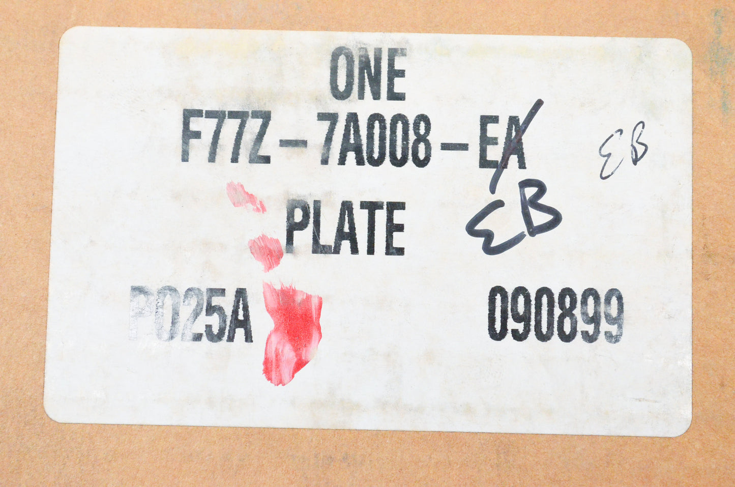 New OEM Ford F77Z7A008EA, F77Z7A008EB Separator Plate Gasket NOS