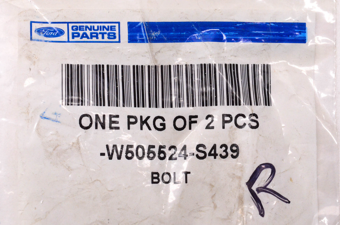 New OEM Ford W505524-S439 Bolt Qty 2 NOS