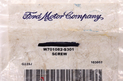New OEM Ford W701082-S301 OEM Ford Screw NOS