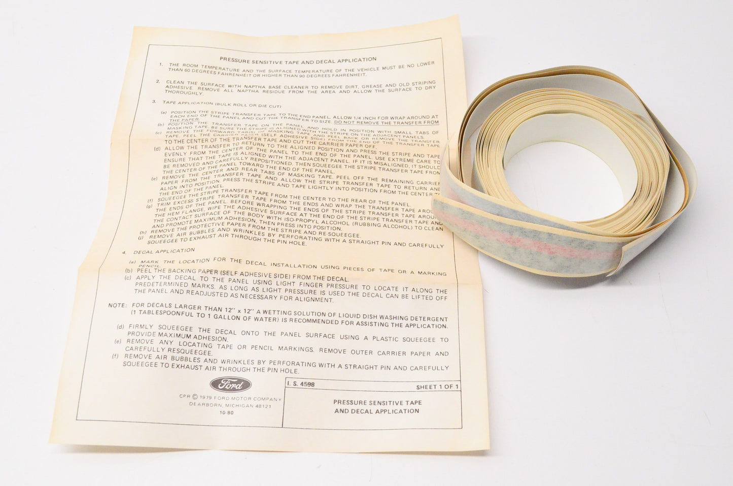 New OEM Ford E7TZ9820000BD Ford Bronco Stripe Kit NOS