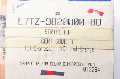 New OEM Ford E7TZ9820000BD Ford Bronco Stripe Kit NOS