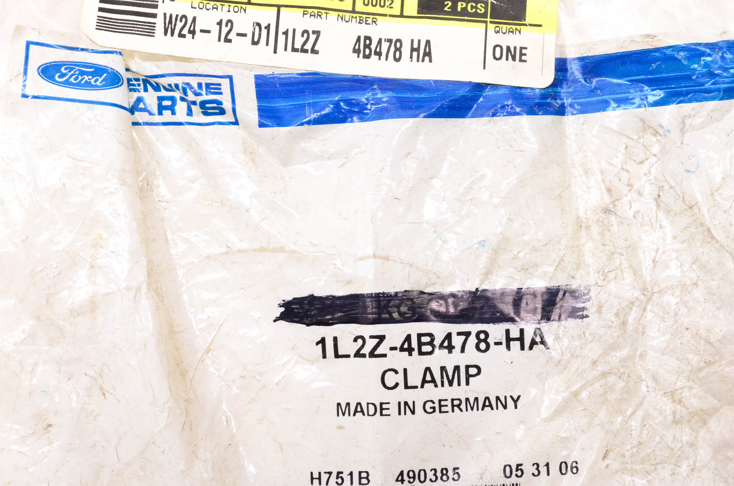 New OEM Ford 1L2Z-4B478-HA Axle Housing Rear Clamp NOS