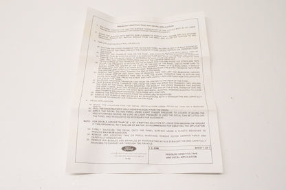 New OEM Ford F5TZ7820001BB Explorer Stripe Kit NOS