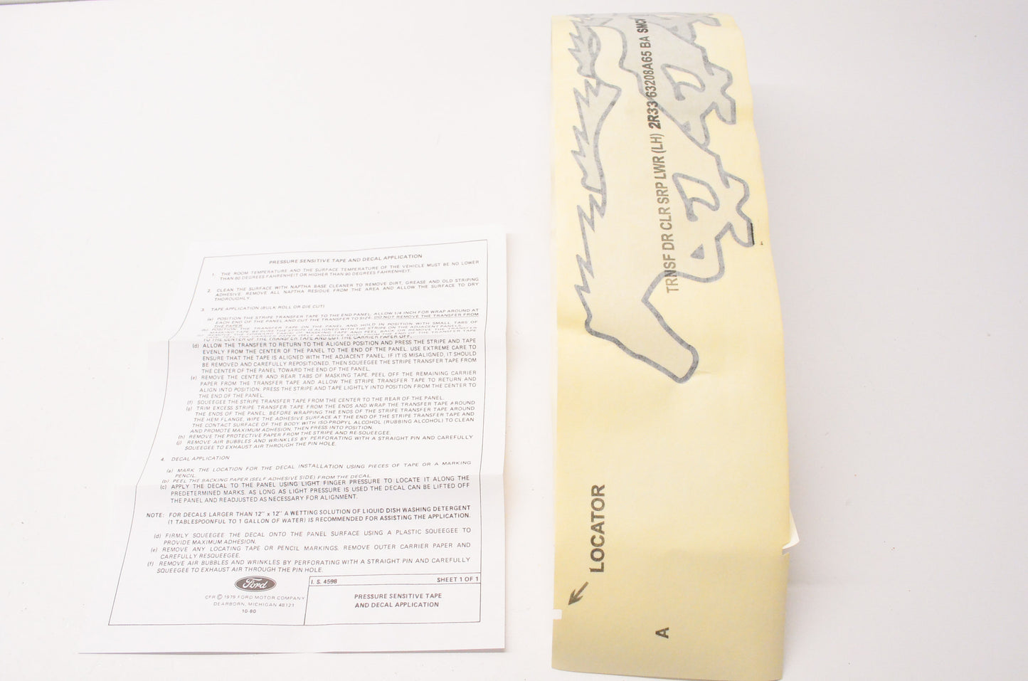 New OEM Ford 2R3Z6320001BAA Trim Stripe Tape Kit NOS