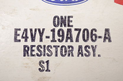 New OEM Ford E4VY19A706A Resistor Assembly NOS