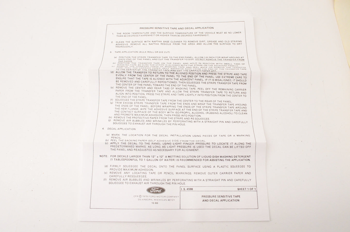 New OEM Ford 2R3Z6320001BAA Trim Stripe Tape Kit NOS