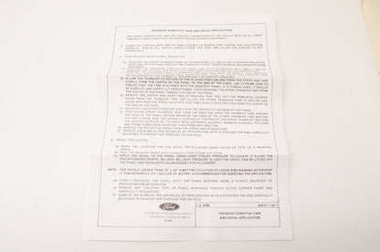 New OEM Ford 2R3Z6320001BAA Trim Stripe Tape Kit NOS