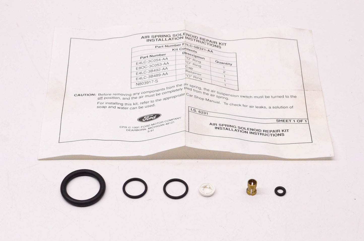 New OEM Ford F1LY-5B321-A Air Spring Repair Kit NOS