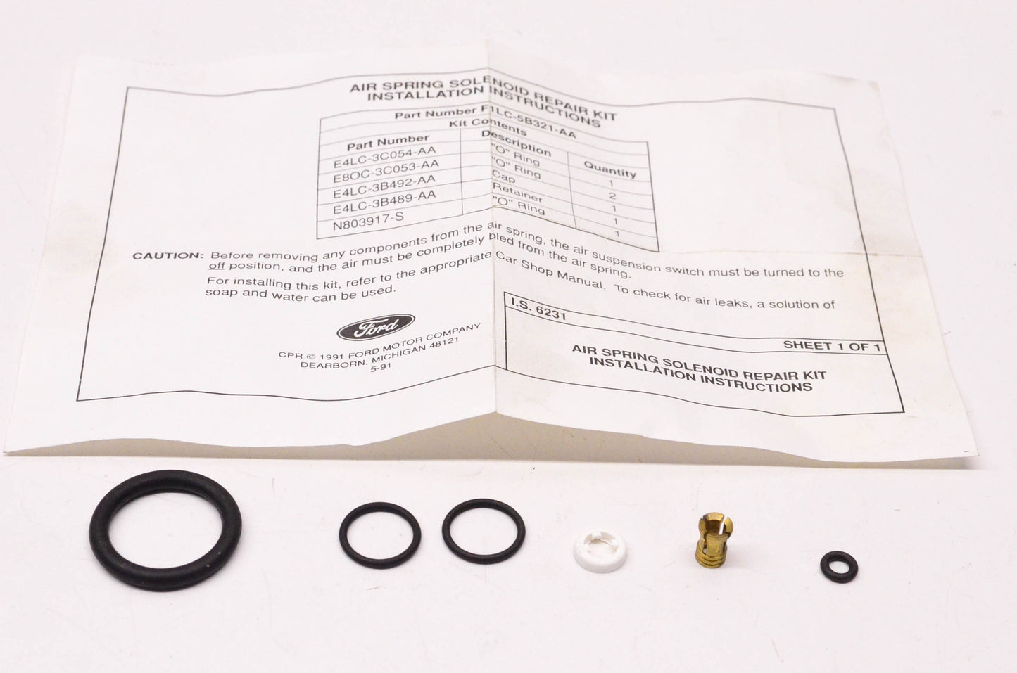New OEM Ford F1LY-5B321-A Air Spring Repair Kit NOS