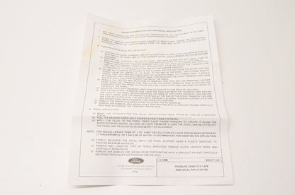 New OEM Ford F4TZ7820001CA Stripe Tape Kit NOS
