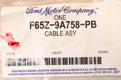 New OEM Ford F65Z-9A758-PB Cable Assembly NOS