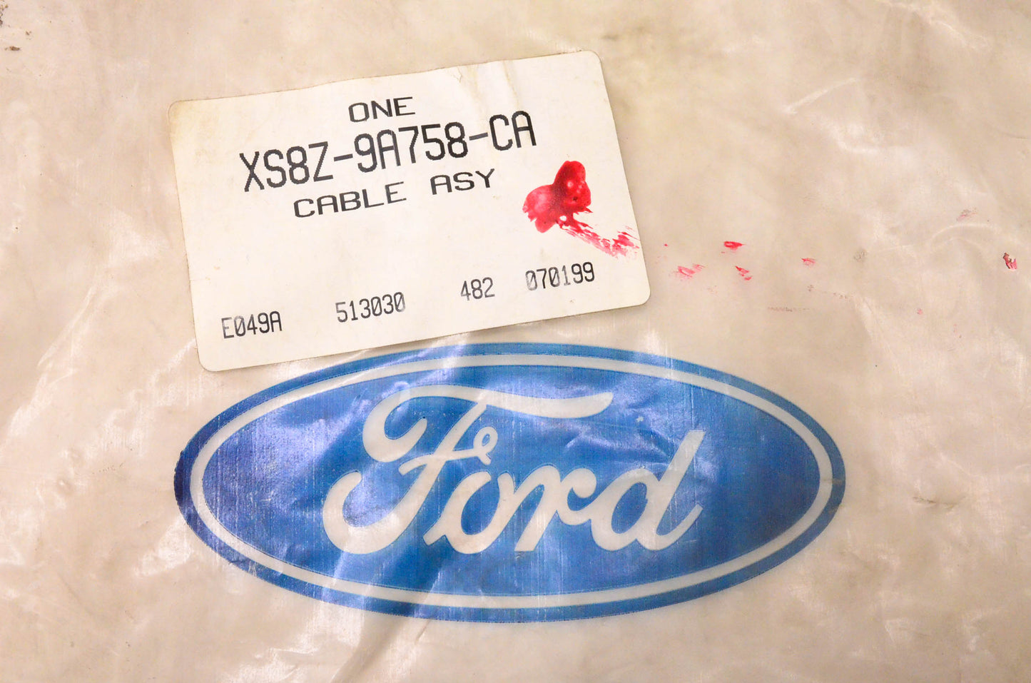 New OEM Ford XS8Z-9A758-CA Accelerator Throttle Cable NOS