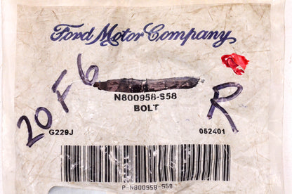 New OEM Ford N800958-S58 Bolt NOS