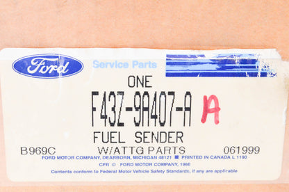 New OEM Ford F43Z-9A407-A 1993-2002 Ford Crown Victoria Fuel Sender Assembly NOS