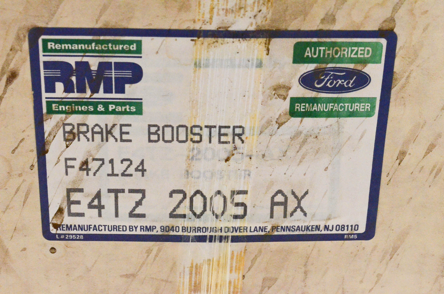 New OEM Ford E4TZ-2005-AX 1980-1983 Ford Truck Remanufactured Brake Booster NOS