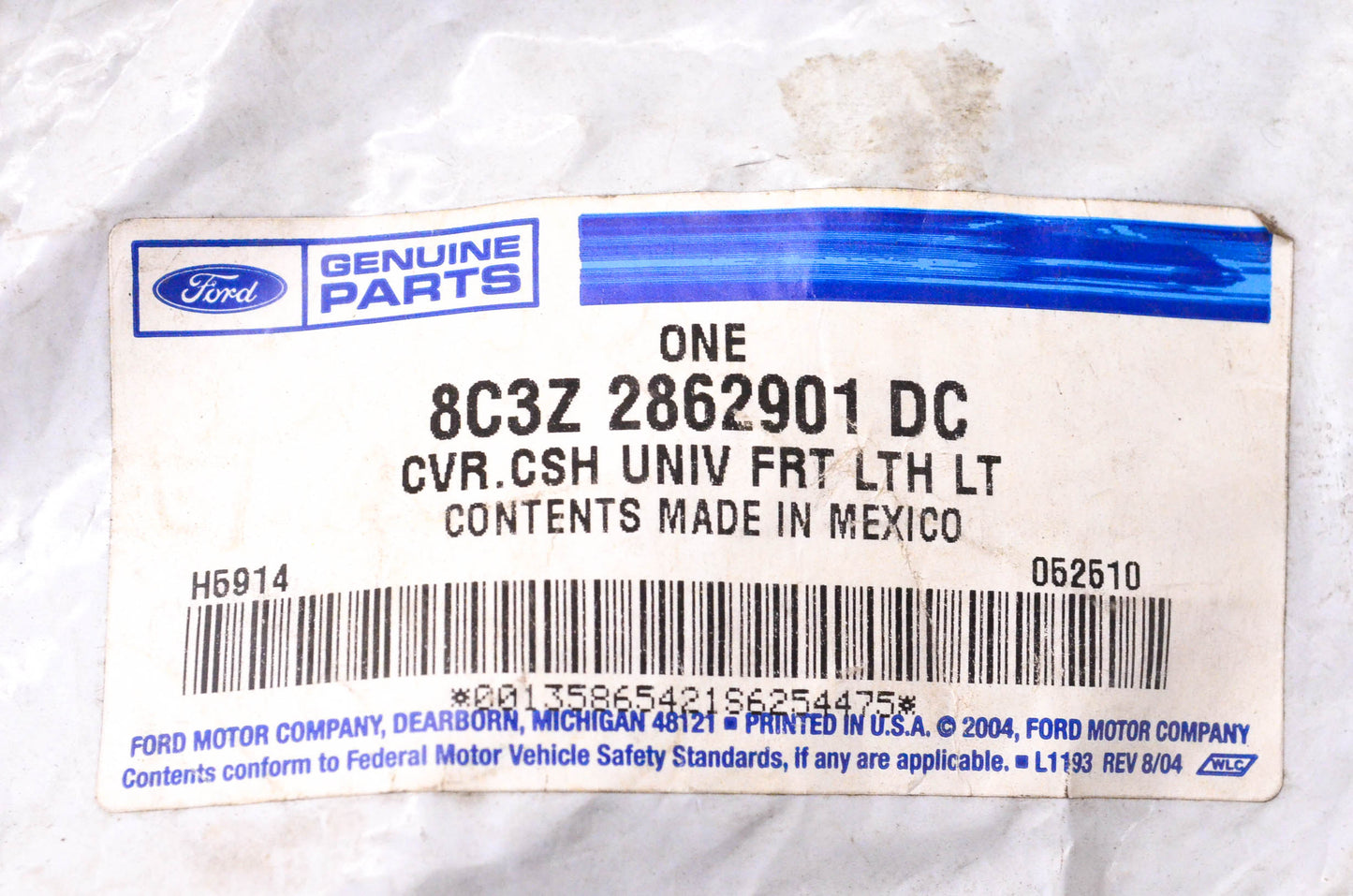 New OEM Ford 08-10 Ford F-250 F-350 F-450 F-550 Super Duty Series Seat Cover NOS