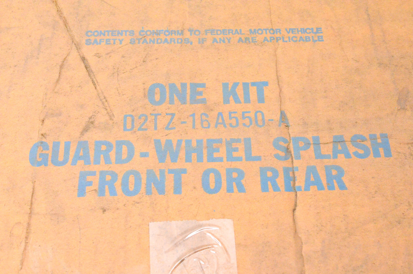 New OEM Ford D2TZ-16A550-A Wheel Splash Guard Mud Flap NOS