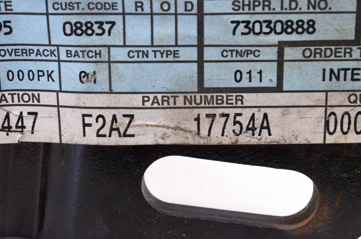New OEM Ford F2AZ-17754-A Bumper Impact Absorber NOS