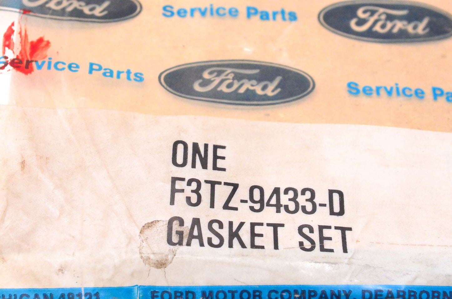 New OEM Ford F3TZ-9433-D Intake Manifold Gasket Kit NOS