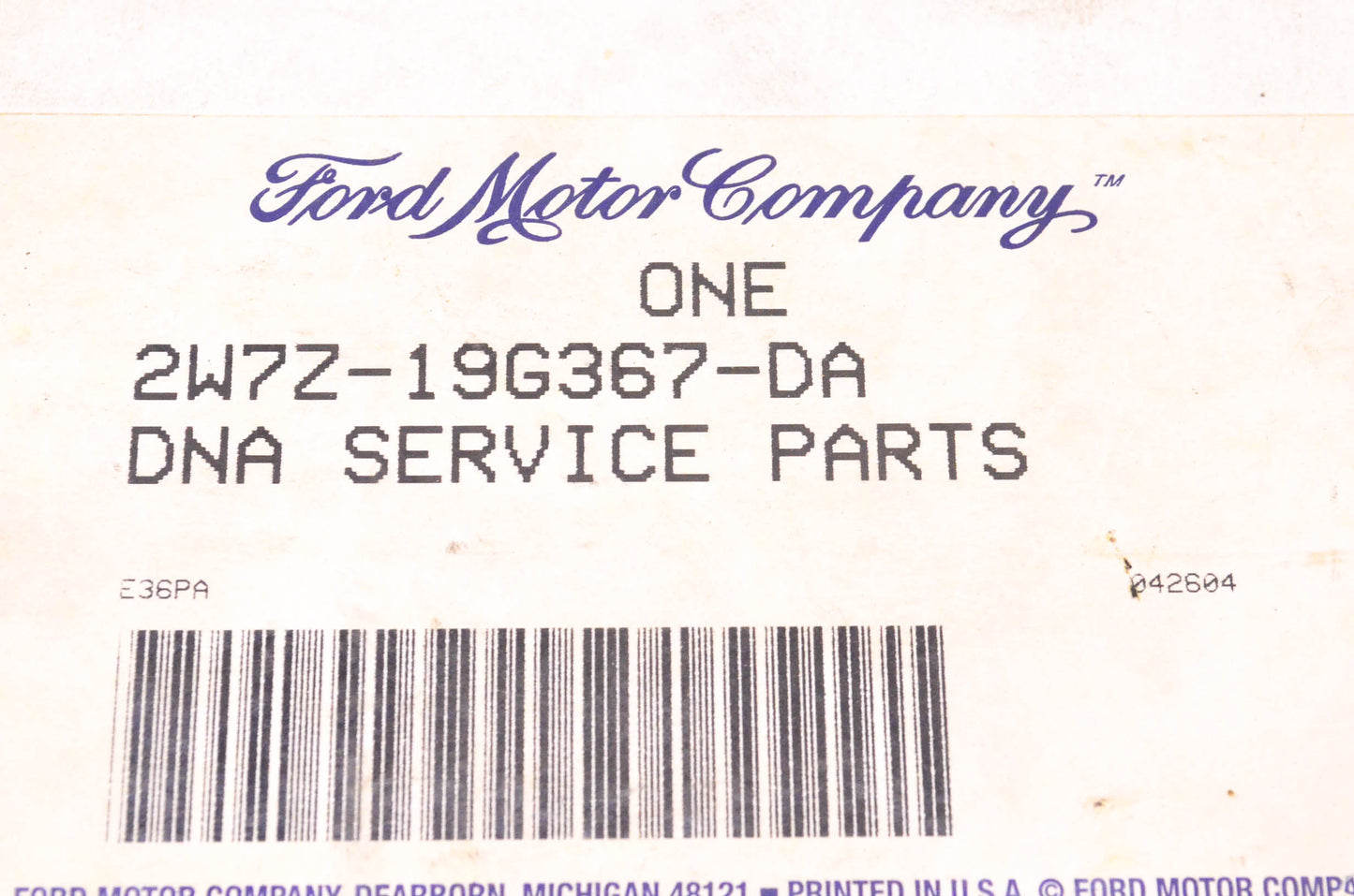 New OEM Ford 2W7Z-19G367-DA Ford Remote Start Module NOS