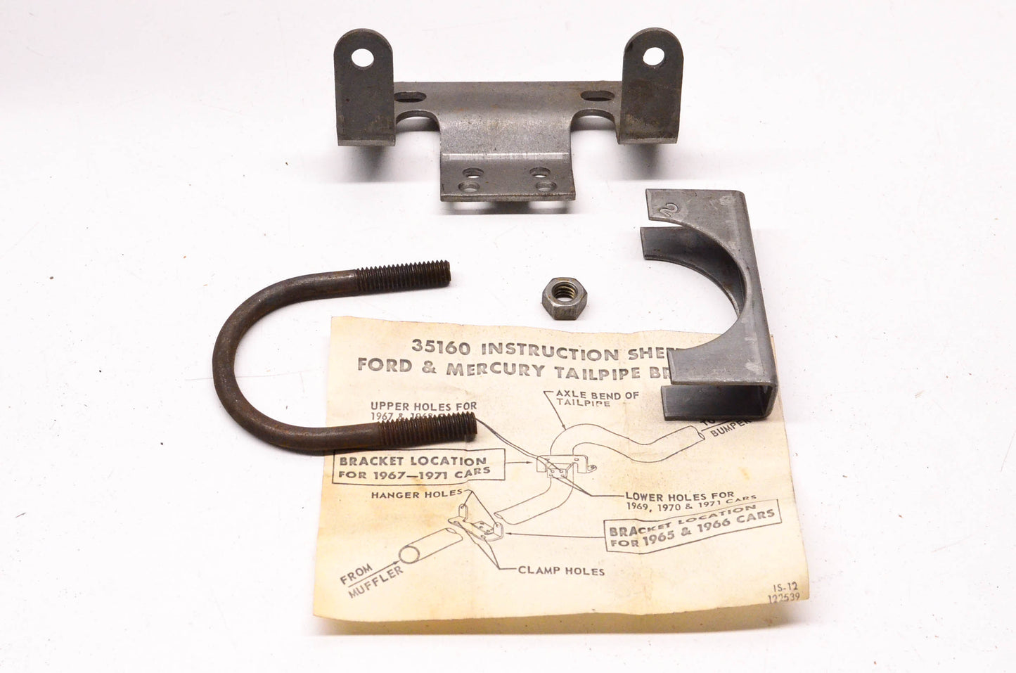 Walker 35160 Incomplete 1965-1971 Mercury Exhaust Hanger Kit NOS