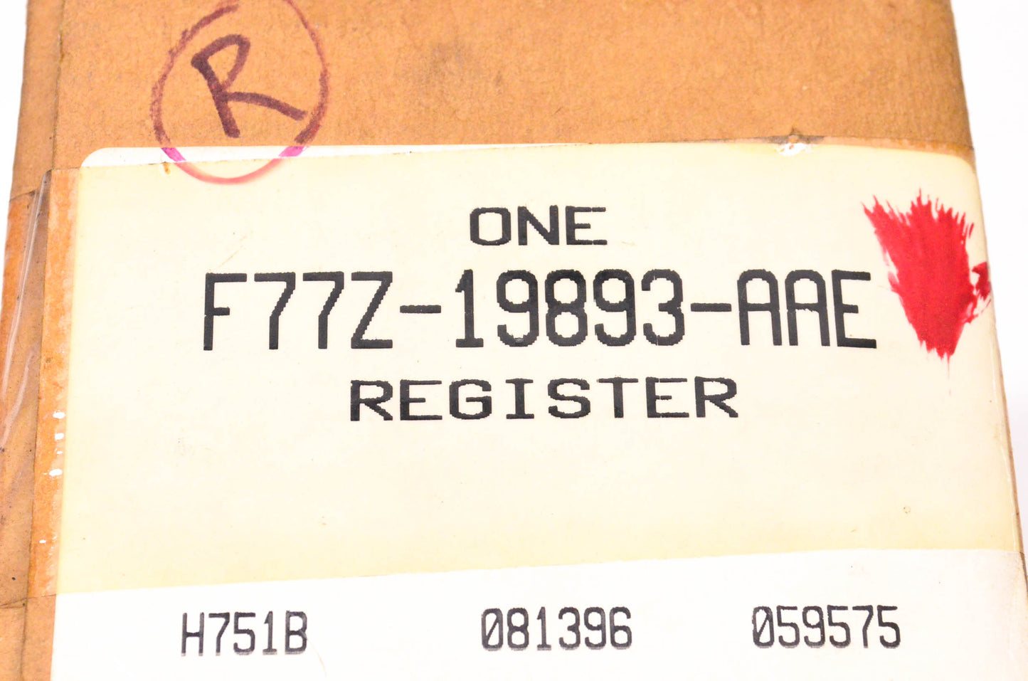 New OEM Ford F77Z-19893-AAE Right Hand Driver's Side HVAC Air Vent NOS