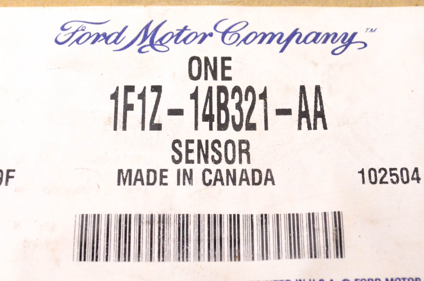 New OEM Ford 1F1Z-14B321-AA 2001 Taurus Mercury Sable Air Bag Sensor NOS