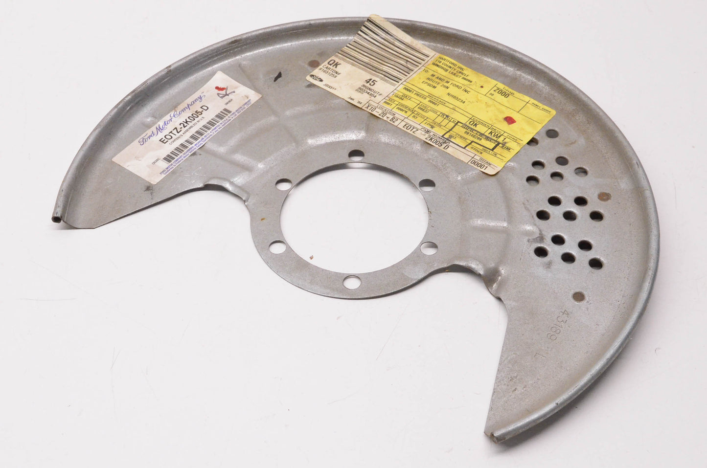 New OEM Ford EOTZ-2K005-D 1990-1992 F-150 Driver's Side Splash Shield NOS