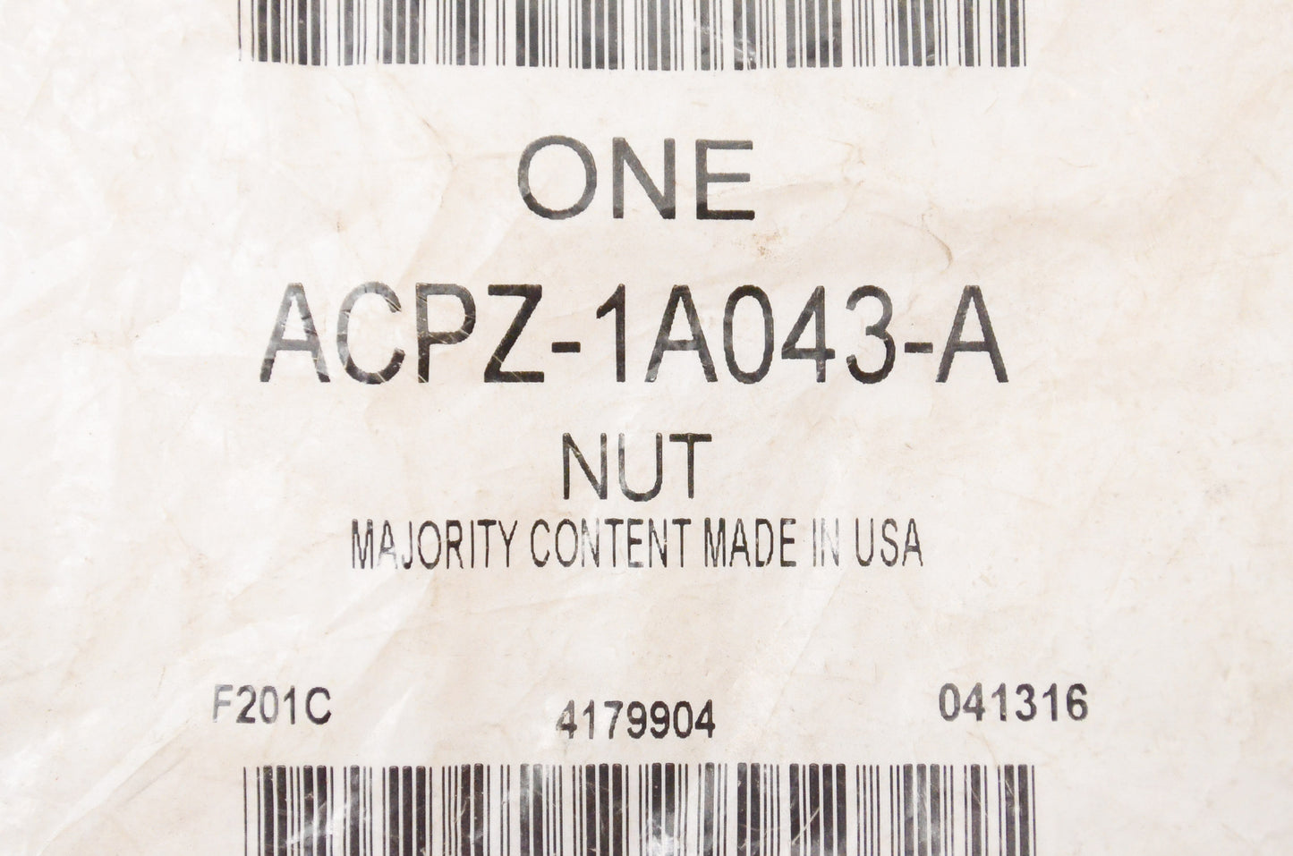 New OEM Ford ACPZ1A043A Wheel Lock Kit NOS