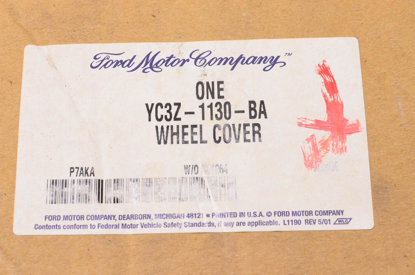 New OEM Ford YC3Z-1130-BA 2002-2005 F-450 F-550 Super Duty Wheel Cover NOS
