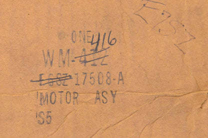 New OEM Ford E6SZ-17508-A, WM-416 Windshield Wiper Motor NOS