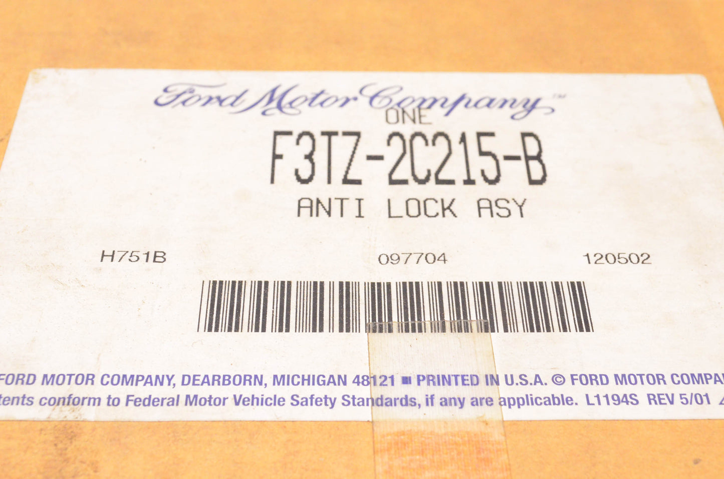 New OEM Ford F3TZ-2C215-B 1993-1996 Bronco ABS Modulator NOS