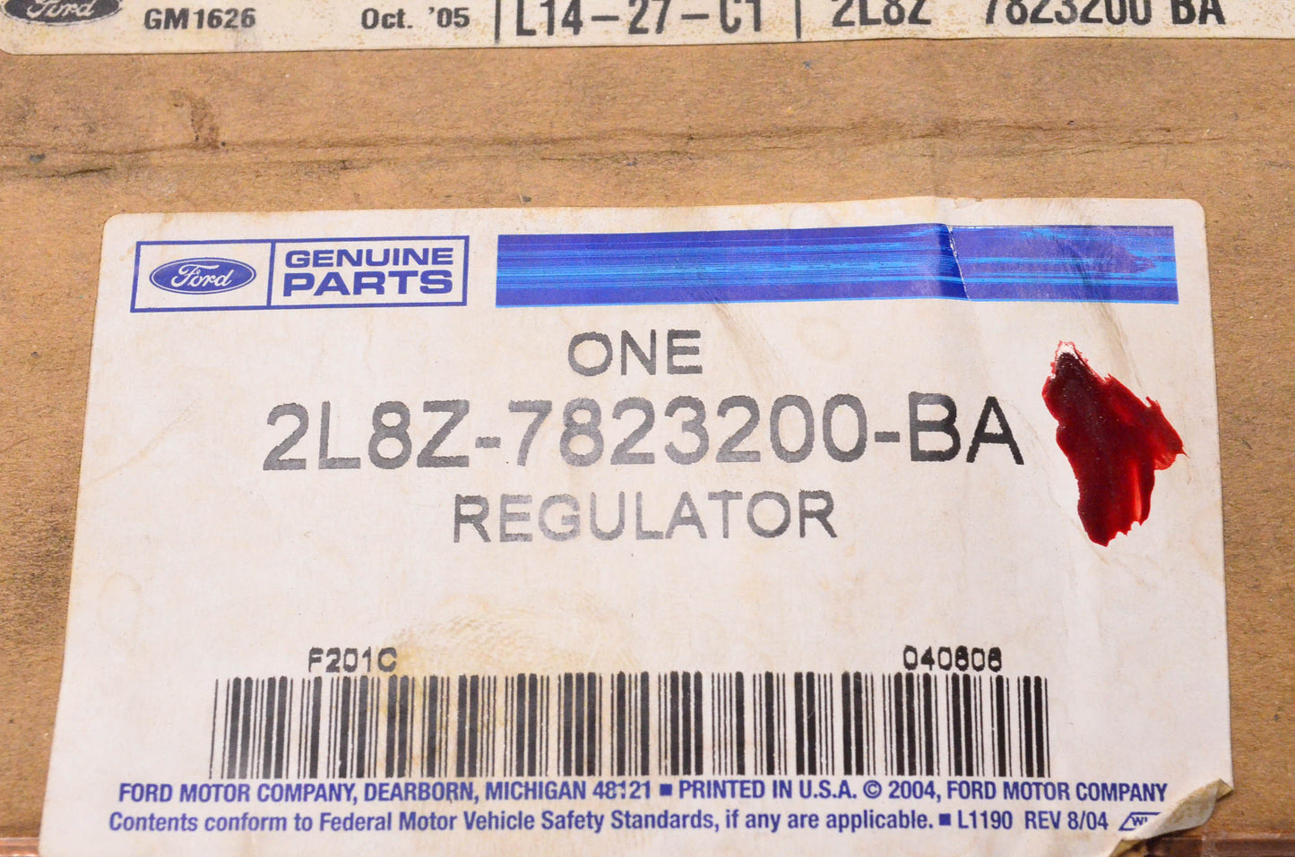 New OEM Ford 2001-2007 Escape Front Passenger's Side Window Regulator NOS