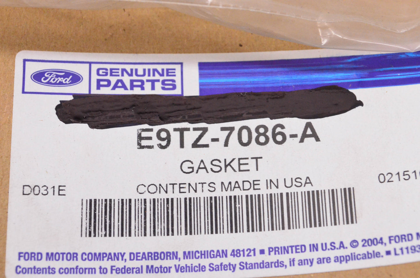 New OEM Ford E9TZ-7086-A 1984-1990 Bronco II Transfer Case Adapter Gasket NOS