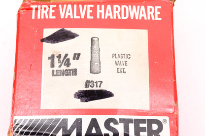 Master 317 1 1/4" Plastic Tire Valve Extension Stem Qty 4 NOS